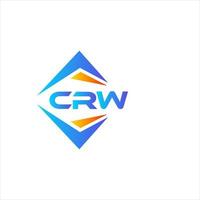crw abstrait La technologie logo conception sur blanc Contexte. crw Créatif initiales lettre logo concept. vecteur
