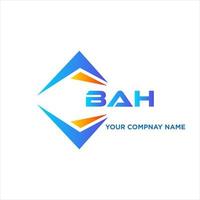 bah abstrait La technologie logo conception sur blanc Contexte. bah Créatif initiales lettre logo concept. vecteur
