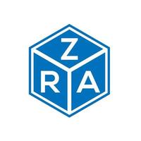 création de logo de lettre zra sur fond blanc. concept de logo de lettre initiales créatives zra. conception de lettre zra. vecteur