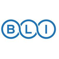 bli lettre logo conception sur blanc Contexte. bli Créatif initiales lettre logo concept. bli lettre conception. vecteur