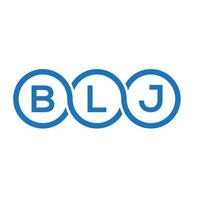 création de logo de lettre blj sur fond blanc. concept de logo de lettre initiales créatives blj. conception de lettre blj. vecteur