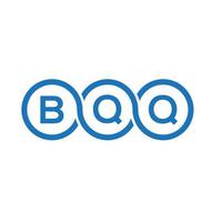 création de logo de lettre bqq sur fond blanc. concept de logo de lettre initiales créatives bqq. conception de lettre bqq. vecteur