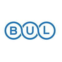 création de logo de lettre bul sur fond blanc. concept de logo de lettre initiales créatives bul. conception de lettre bul. vecteur