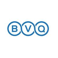 création de logo de lettre bvq sur fond blanc. concept de logo de lettre initiales créatives bvq. conception de lettre bvq. vecteur