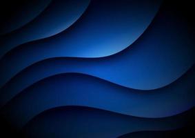 fond abstrait vagues bleu foncé. vecteur