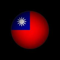 pays taïwan. drapeau de Taïwan. illustration vectorielle. vecteur
