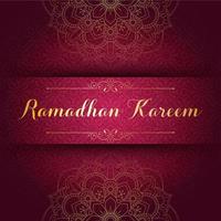 Ramadan kareem salutation carte modèle avec arabe géométrique modèle vecteur