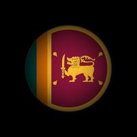 pays sri lanka. drapeau sri-lankais. illustration vectorielle. vecteur