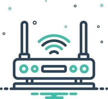 icône de mixage pour le wifi vecteur