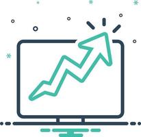 mélanger icône pour croissance circulation vecteur