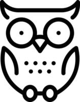 illustration vectorielle de hibou sur fond.symboles de qualité premium.icônes vectorielles pour le concept et la conception graphique. vecteur