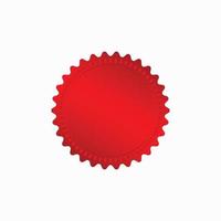rond rouge badge isolé sur une blanc arrière-plan, joint timbre rouge luxe élégant bannière con, vecteur illustration certificat rouge déjouer joint ou médaille isolé.