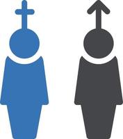 illustration vectorielle de sexe sur un fond. symboles de qualité premium. icônes vectorielles pour le concept et la conception graphique. vecteur