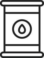 pétrole tambour ligne icône vecteur