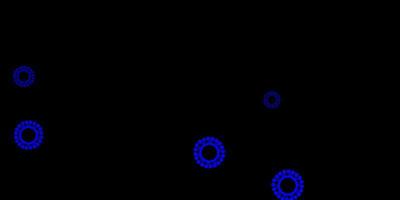 modèle vectoriel bleu foncé avec des éléments de coronavirus.