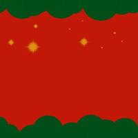 Noël plaine rouge vert Contexte avec étoiles vecteur