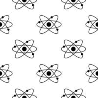 atomique symbole main tiré sans couture modèle vecteur