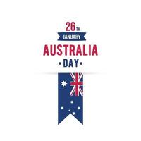 26 janvier bannière bonne fête de l'australie vecteur