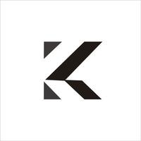 impression conception lettre k logo pour votre marque et identité vecteur