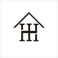 impression hh logo conception pour votre marque et identité vecteur