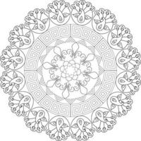 coloriages de mandalas vecteur