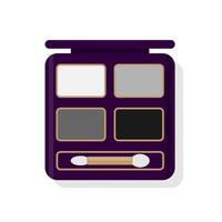 le fard à paupières maquillage palette plat illustration vecteur