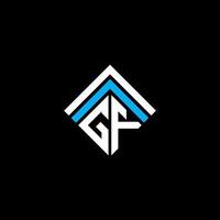 conception créative de logo de lettre gf avec graphique vectoriel, logo gf simple et moderne. vecteur