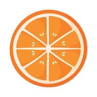 Animé Orange fruit tranches icône vecteur pour écraser et Mojito été boisson Ingrédients élément illustration