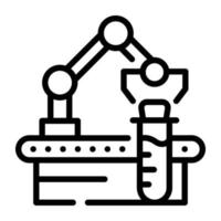 conception de vecteur linéaire d'usine chimique