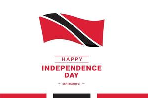 fête de l'indépendance de trinité-et-tobago vecteur