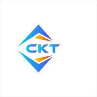 ckt abstrait La technologie logo conception sur blanc Contexte. ckt Créatif initiales lettre logo concept. vecteur