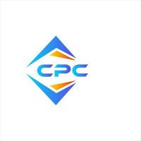 cpc abstrait La technologie logo conception sur blanc Contexte. cpc Créatif initiales lettre logo concept. vecteur