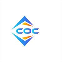 coc abstrait La technologie logo conception sur blanc Contexte. coc Créatif initiales lettre logo concept. vecteur