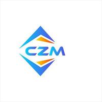 czm abstrait La technologie logo conception sur blanc Contexte. czm Créatif initiales lettre logo concept. vecteur