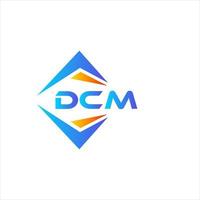 dcm abstrait La technologie logo conception sur blanc Contexte. dcm Créatif initiales lettre logo concept. vecteur