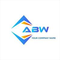 abw abstrait La technologie logo conception sur blanc Contexte. abw Créatif initiales lettre logo concept. vecteur
