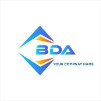 bda abstrait La technologie logo conception sur blanc Contexte. bda Créatif initiales lettre logo concept. vecteur