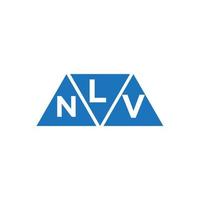 lnv abstrait initiale logo conception sur blanc Contexte. lnv Créatif initiales lettre logo concept. vecteur