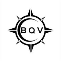 bqv Créatif initiales lettre logo.bqv abstrait La technologie cercle réglage logo conception sur blanc Contexte. bqv Créatif initiales lettre logo. vecteur