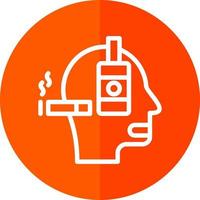 conception d'icône de vecteur d'alcoolisme