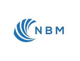 nbm lettre logo conception sur blanc Contexte. nbm Créatif cercle lettre logo concept. nbm lettre design.nbm lettre logo conception sur blanc Contexte. nbm c vecteur