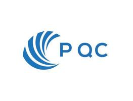 pqc lettre logo conception sur blanc Contexte. pqc Créatif cercle lettre logo concept. pqc lettre conception. vecteur