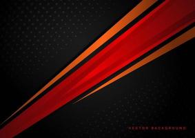 modèle concept d'entreprise rouge noir fond de contraste orange et noir. vecteur