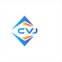 CVJ abstrait La technologie logo conception sur blanc Contexte. CVJ Créatif initiales lettre logo concept. vecteur