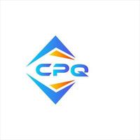 CPQ abstrait La technologie logo conception sur blanc Contexte. CPQ Créatif initiales lettre logo concept. vecteur