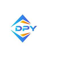 dpy abstrait La technologie logo conception sur blanc Contexte. dpy Créatif initiales lettre logo concept. vecteur