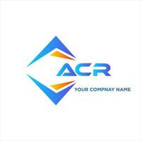 ACR abstrait La technologie logo conception sur blanc Contexte. ACR Créatif initiales lettre logo concept. vecteur