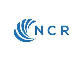 ncr Créatif cercle lettre logo concept. ncr lettre design.ncr lettre logo conception sur blanc Contexte. ncr Créatif cercle lettre logo concept. ncr lettre conception. vecteur