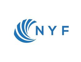 nyf Créatif cercle lettre logo concept. nyf lettre design.nyf lettre logo conception sur blanc Contexte. nyf Créatif cercle lettre logo concept. nyf lettre conception. vecteur