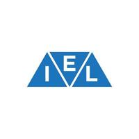 eil Triangle forme logo conception sur blanc Contexte. eil Créatif initiales lettre logo concept. vecteur